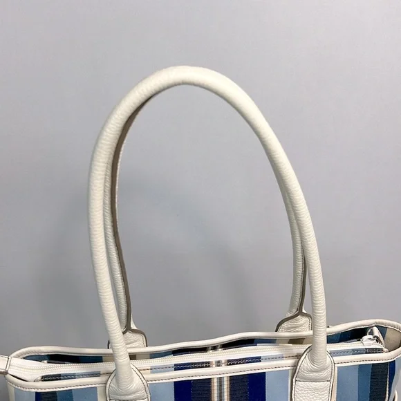 Brighton Cruz Nave/Blue/Tan/Cream Tote Bag - Picture 7 of 16